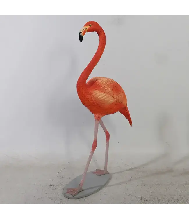 Standing Flamingo Statuary