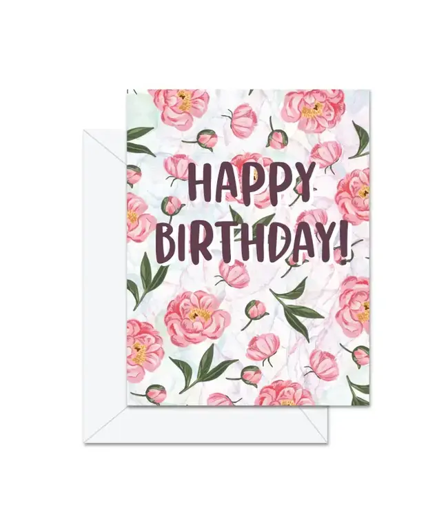 Happy Birthday (Peonies) - Greeting Card