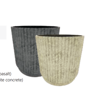 17.5" Easton Round Faux Basalt