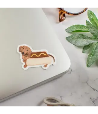 Jaybee Design Hot Dog Matte Vinyl Sticker