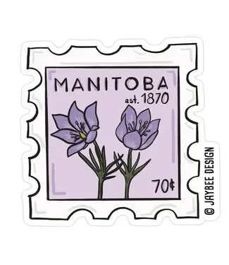 Jaybee Design Manitoba Stamp Vinyl Sticker