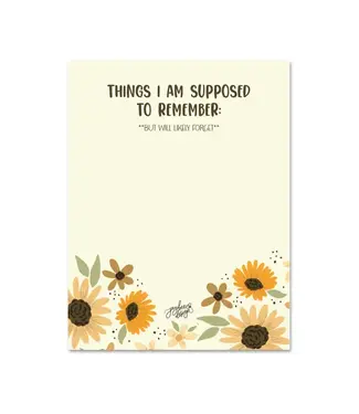 Jaybee Design Things I Am Supposed To Remember - 25 Pgs