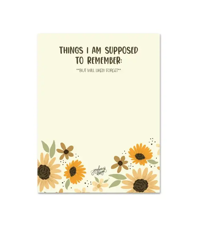 Things I Am Supposed To Remember - 25 Pgs