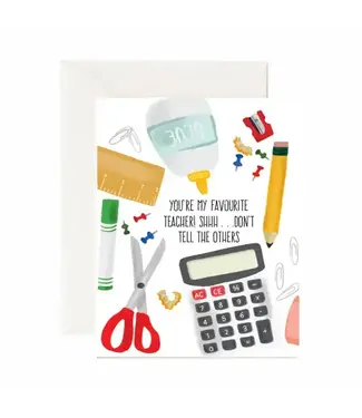 Jaybee Design You're My Favourite Teacher - Greeting Card