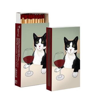 Abbott Collection Cat with Wine Matches