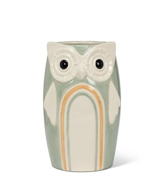 Abbott Collection Rainbow Owl Vase