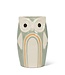 Rainbow Owl Vase