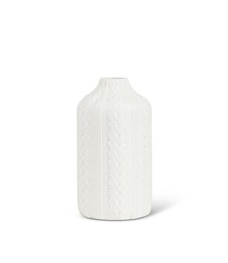 Abbott Collection Knit & Cabled Slim Vase