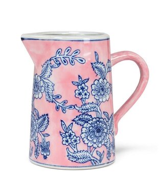 Abbott Collection Small Floral Jug Pink