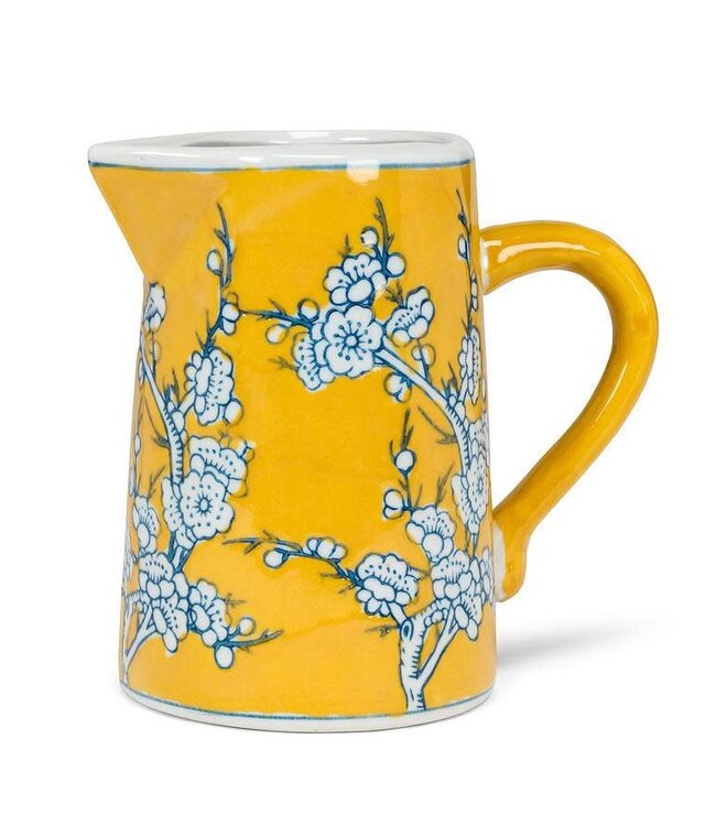 Small Floral Jug Yellow