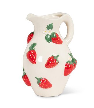 Abbott Collection Large Jug with Strawberries