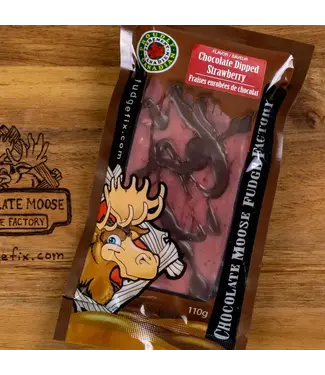 Chocolate Moose Fudge Factory Fudge - Chocolate Dipped Strawberry 110g