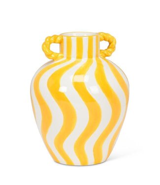 Abbott Collection Medium Striped Urn Vase