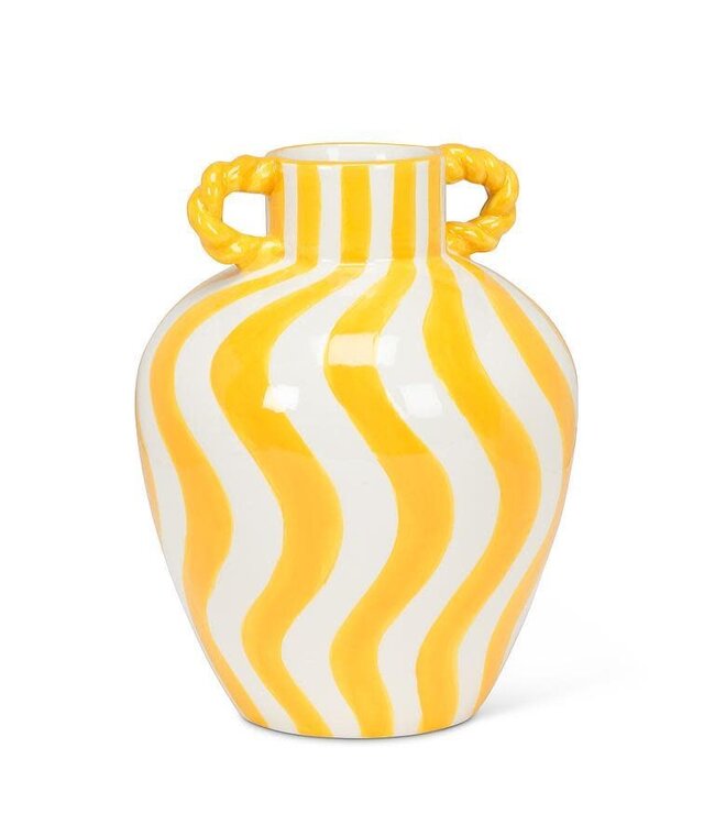 Medium Striped Urn Vase