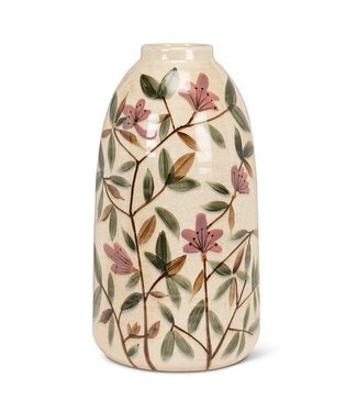 Abbott Collection Large Floral Tall Vase