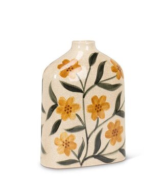 Abbott Collection Medium Floral Flat Vase