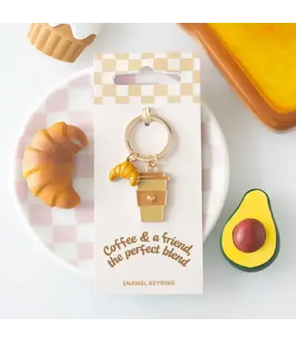Something Different Wholesale Coffee and A Friend Croissant Keyring