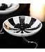 Gothic Striped Bat Halloween Trinket Dish