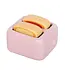 Kawaii Toast Salt and Pepper Shakers in Toaster Holder