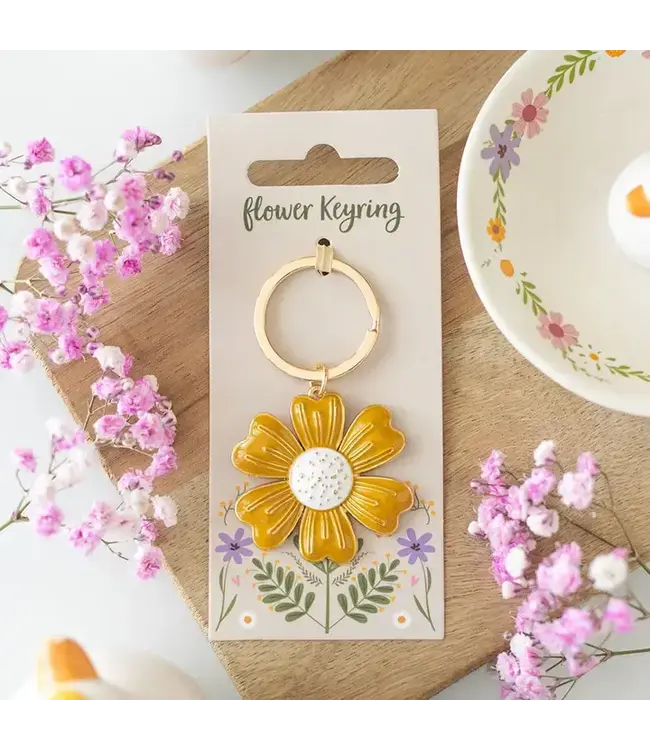 Yellow Daisy Keyring