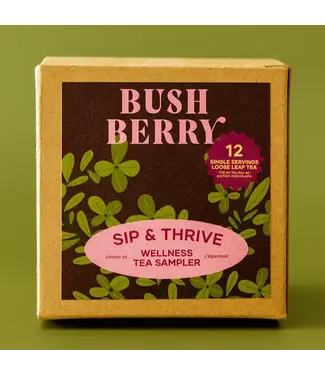 Bush Berry Sip & Thrive | 12 Single Serving Wellness Teas