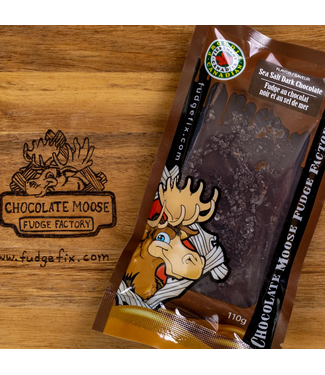 Chocolate Moose Fudge Factory Fudge - Sea Salt Dark Chocolate 110g