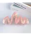 Colorful Wave Shaped Hair Claws - Pink