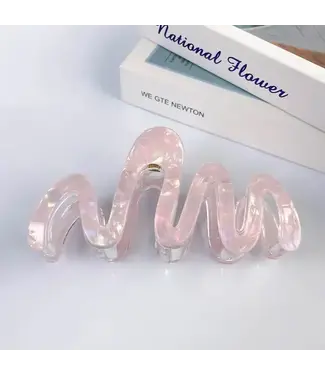 SoapElenGlen Colorful Wave Shaped Hair Claws - Purple
