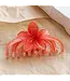 Plumeria Large Claw Clip Orange