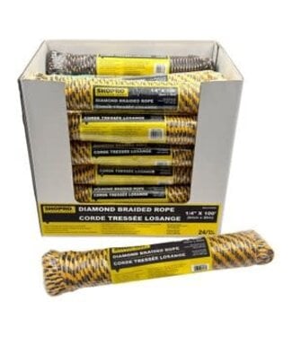 1/4" Diamond Braided Rope 100'