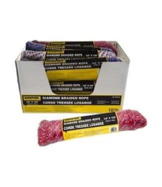 3/8" Diamond Braided Rope-100'