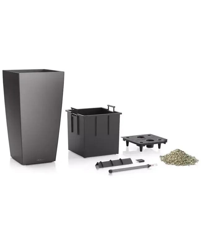 LECHUZA Cubico 30 | Charcoal