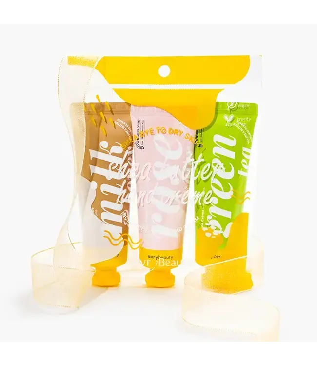 Shea Butter Lotion Trio: Milk & Honey, Rose & Green Tea