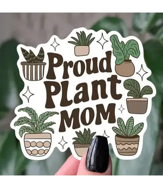 Moonlit Creations Proud Plant Mom Vinyl Sticker