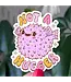 Not A Hugger Pufferfish Vinyl Sticker