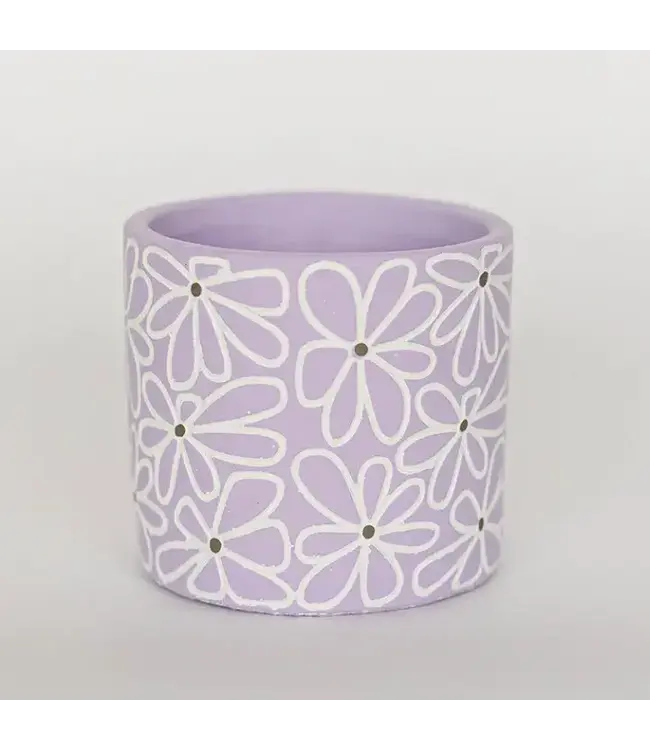 Cement Flower Pot Flowers