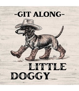 Carson Home & Gift Coaster 4" Country Dachshund