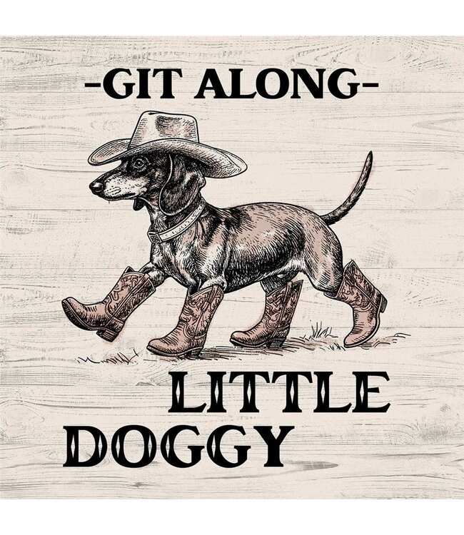 Coaster 4" Country Dachshund