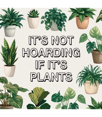 Carson Home & Gift Coaster 4" Sq Hoarding Plants