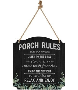 Carson Home & Gift Wall Decor Porch Rules