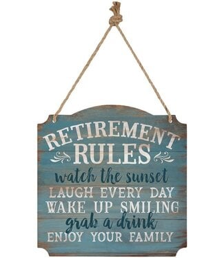 Carson Home & Gift Wall Decor Retirement Rules