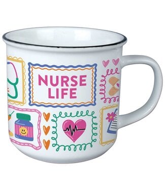 Carson Home & Gift Vintage Mug Nurse Life