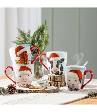 My Evergreen Holly Homestead Coffee Cup Christmas Farm