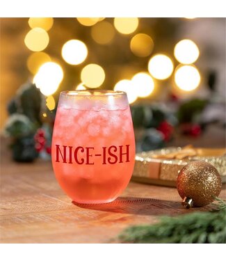 Evergreen Twas The Night Wine Glass Nice-Ish