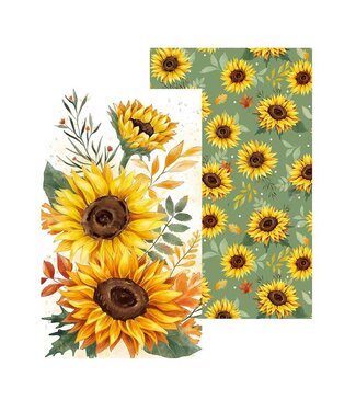 Evergreen Harvest Blossom Sunflower Quick Dry Kitchen Towel