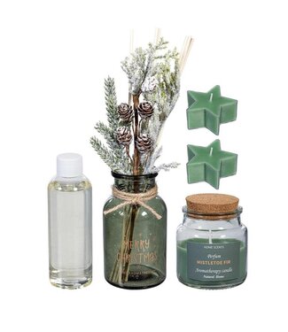 Evergreen Shades of Emerald Candle and Diffuser