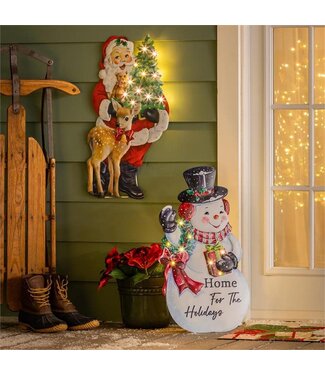 Evergreen Heartfelt Cheer LED Porch Leaner - Single