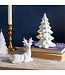 Season to Sparkle LED Table Decor Ceramic Iridescent Tree with Star Cut Outs - Single