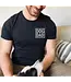Dog Dad Printed Black Tee
