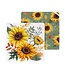 Evergreen Harvest Blossom Sunflowers Quick Dry Dish Cloth Set of 3